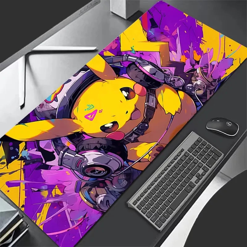 Pikachu Gaming Mouse Pad 900x400 XXL Rubber Mat for PC & Keyboard