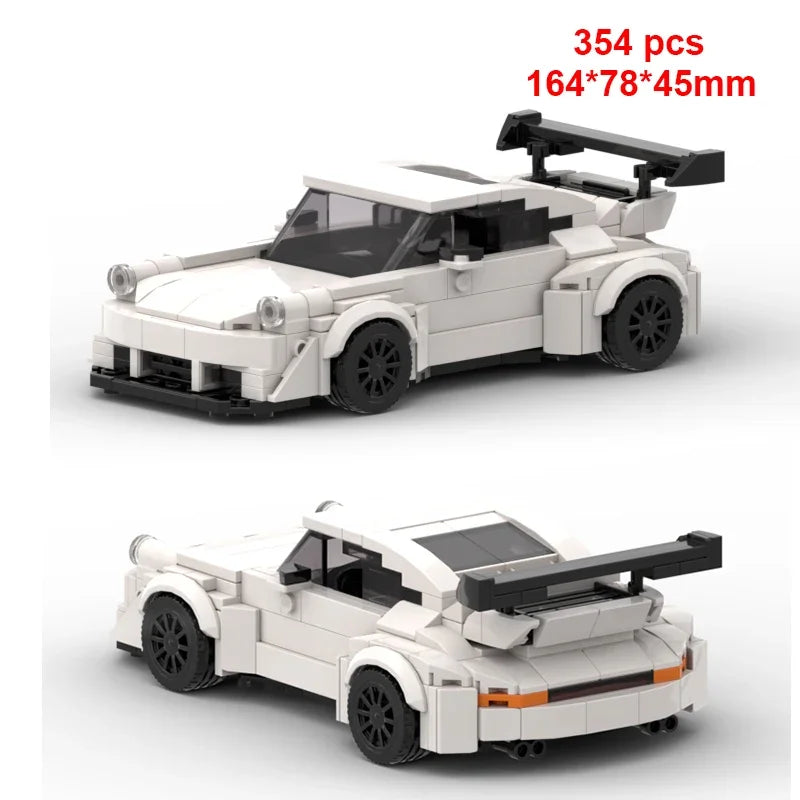City Speed Champion Car Racing Building Blocks – MOC Garage Vehicle Toy