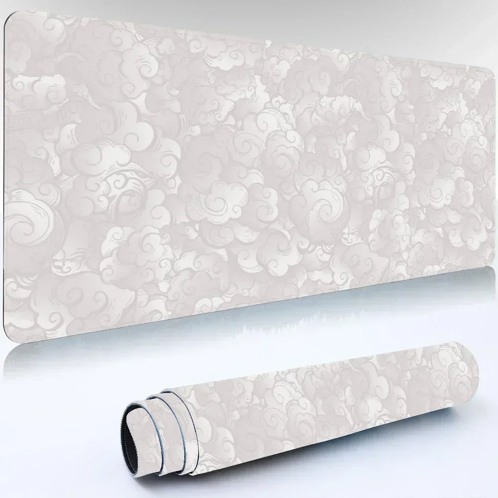 Japanese Clouds Kawaii Mouse Pad – Large Non-Slip Gaming Desk Mat
