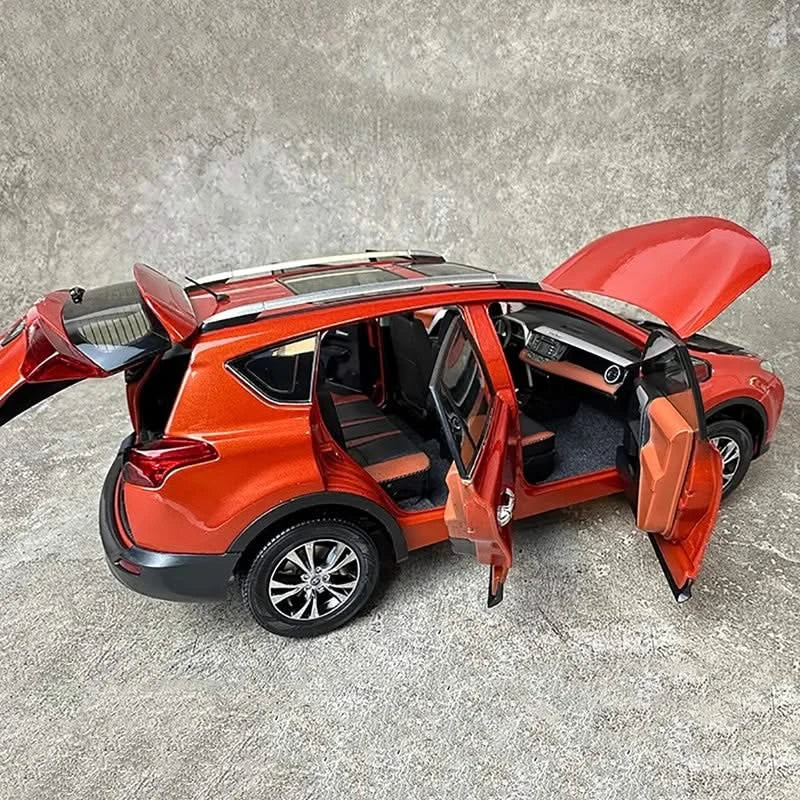 Original 1/18 RAV4 2013 alloy simulation car model toy ornament