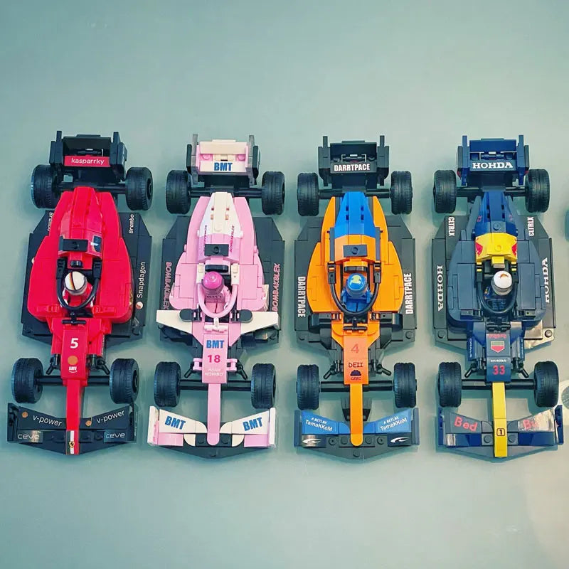 City F1 Formula 1 Race Car – DIY Sports Car Speed Champions Building Blocks