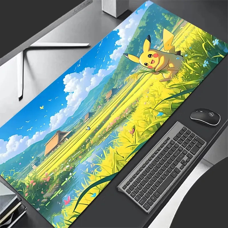 Pikachu Gaming Mouse Pad 900x400 XXL Rubber Mat for PC & Keyboard