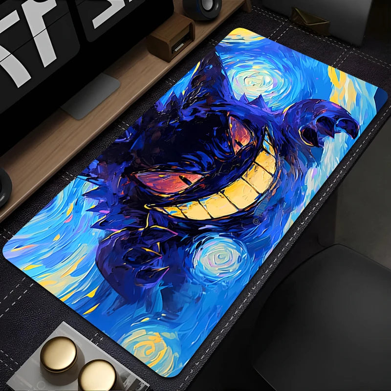 Large Gengar Anime Mouse Pad XL XXL for Gaming Desk & Keyboard