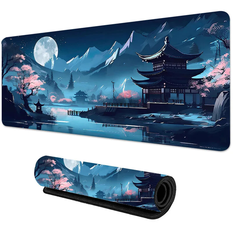 Sakura Scenery Mouse Pad – Large Anti-Slip Gaming Desk Mat