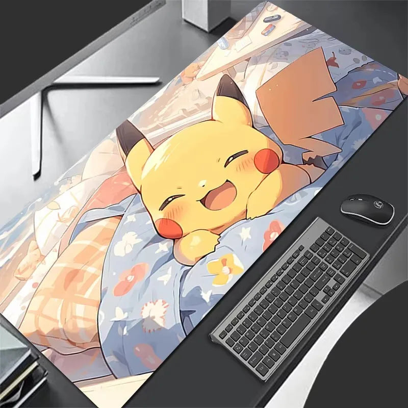 Pikachu Gaming Mouse Pad 900x400 XXL Rubber Mat for PC & Keyboard