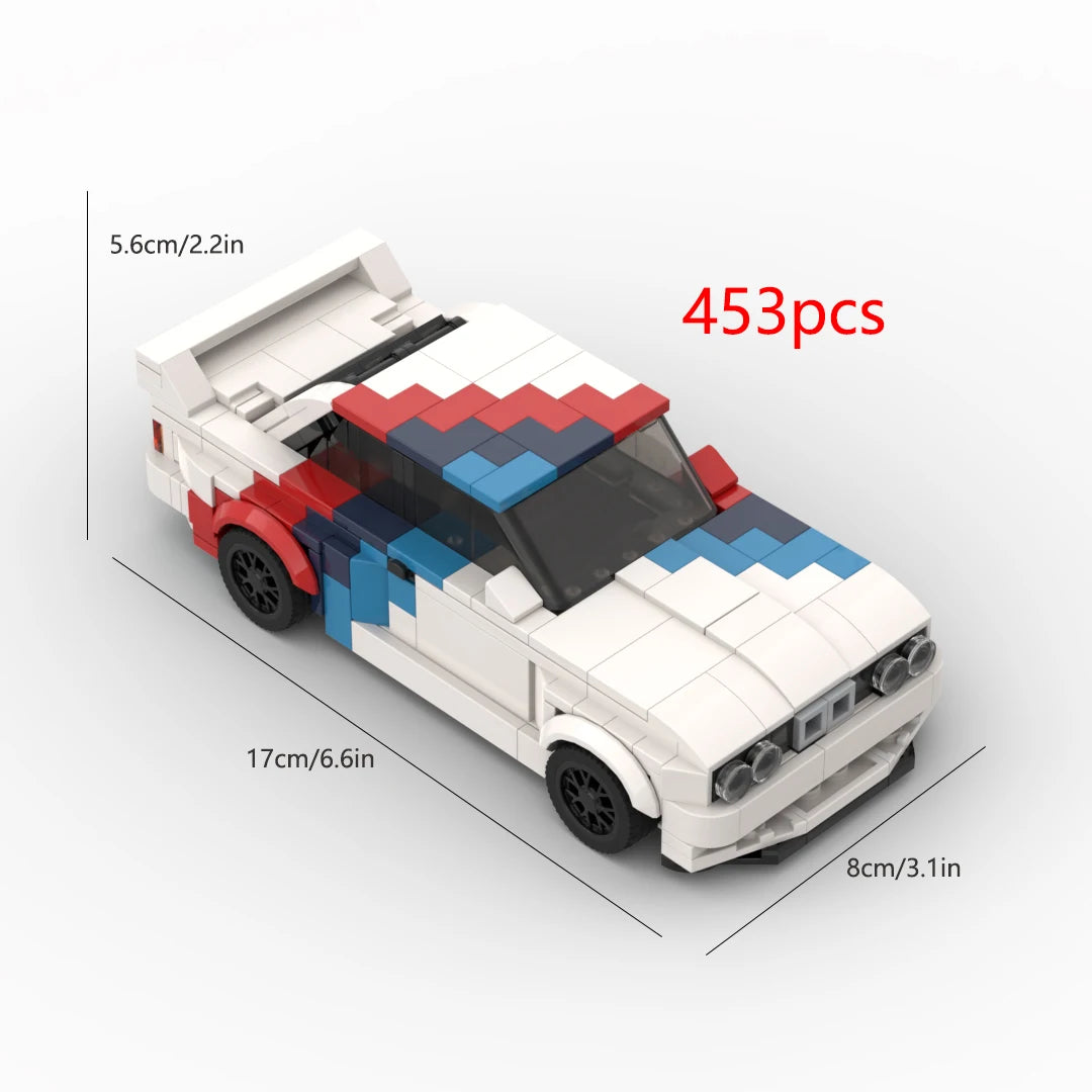 MOC 455pcs Racing Sports Car – Speed Champion Racer Building Blocks for Boys