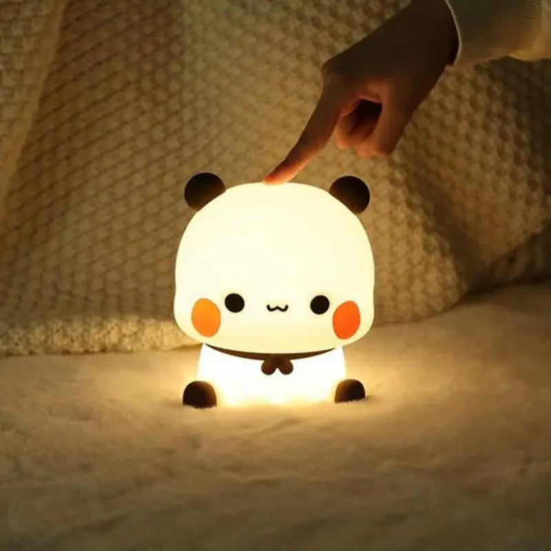Bear Panda BubuAndDudu LED Night Light - Cute Cartoon Bedroom Lamp