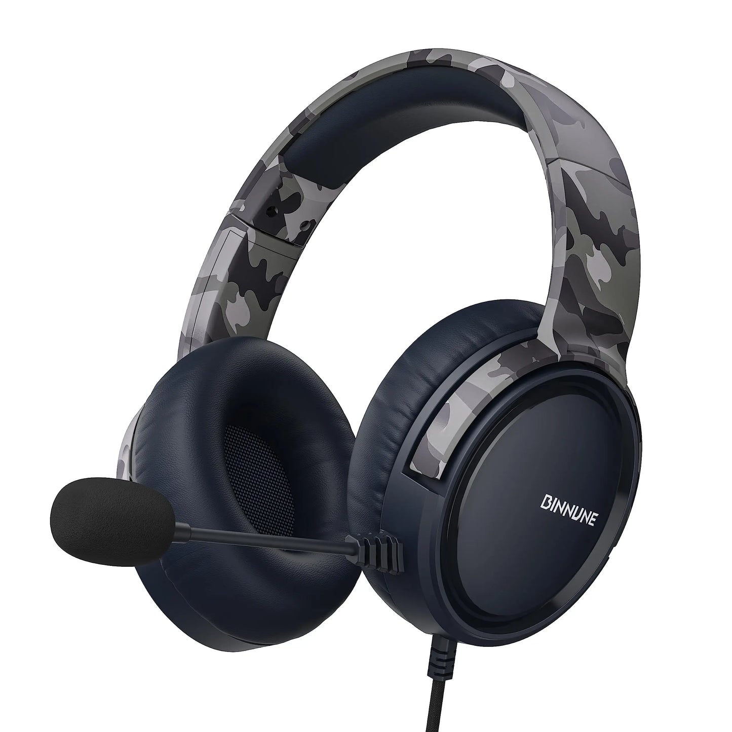 BINNUNE Wired Gaming Headset with Mic for PS4, PS5, Xbox, PC & Switch