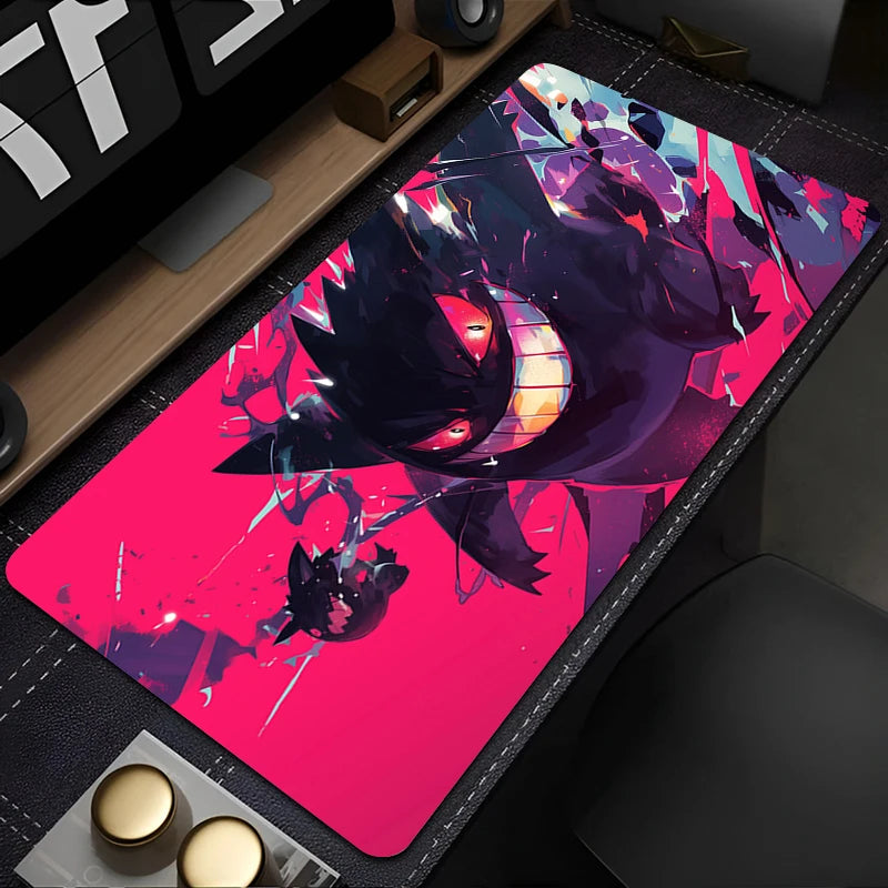 Large Gengar Anime Mouse Pad XL XXL for Gaming Desk & Keyboard