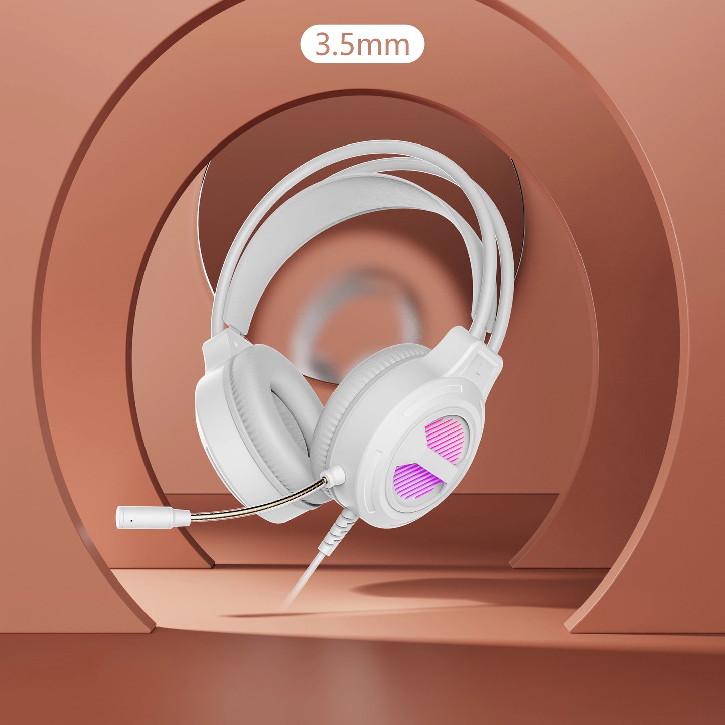 SW-G10 Wired Gaming Headphones with RGB Lighting & 3.5mm USB Connectivity