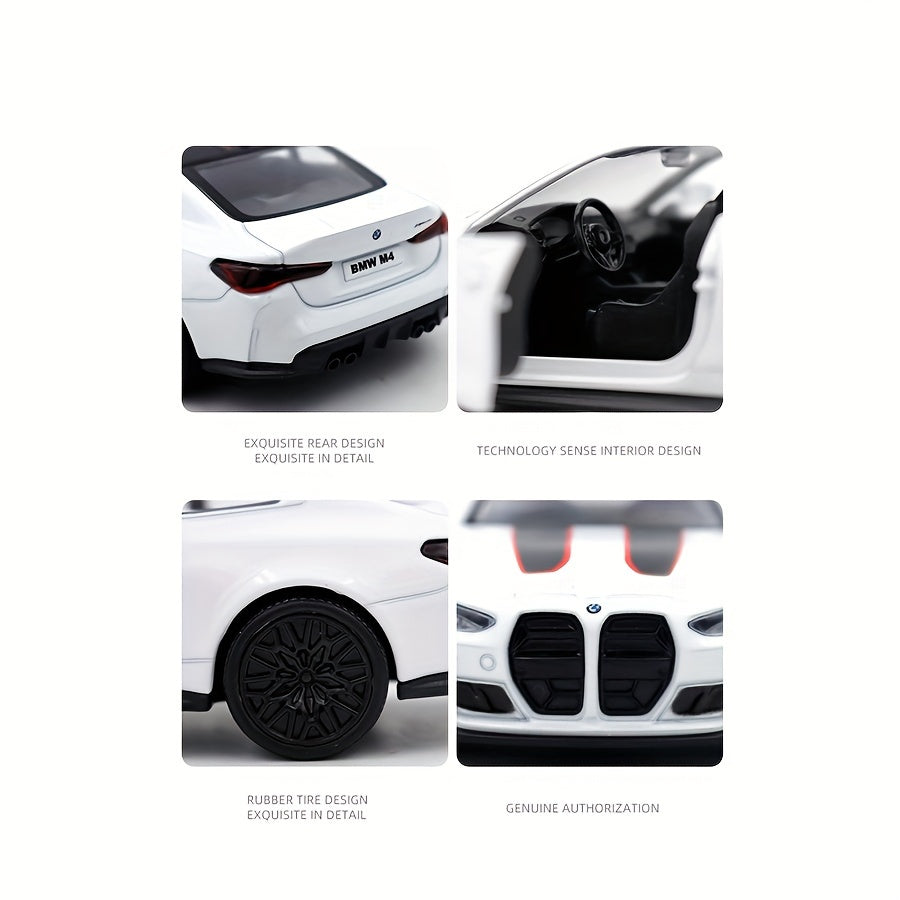 RMZ City 1:36 Scale BMW M4 CSL – Die-Cast Toy Car with Pull-Back Action
