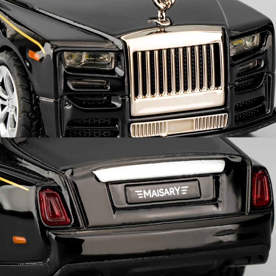 1:36 Zinc Alloy Phantom Model Toy Car – Pull-Back with Sound & Light