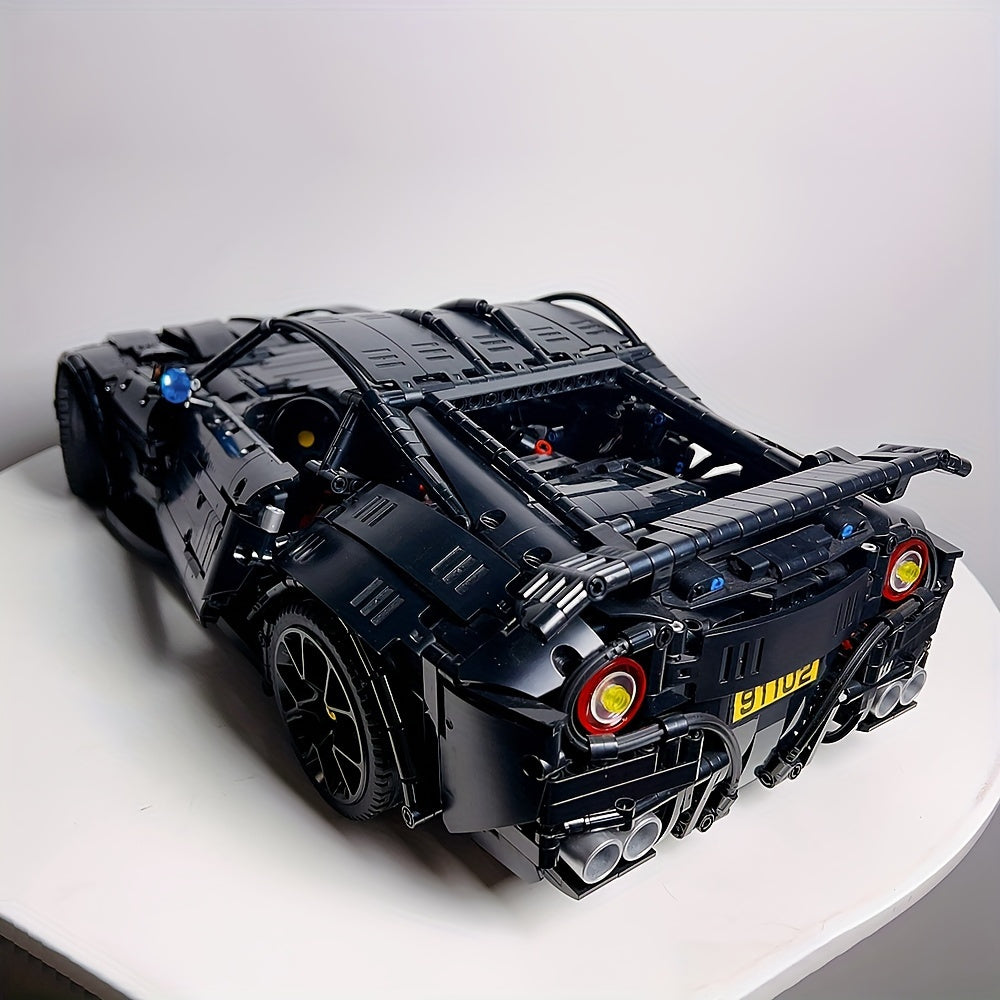 3097PCS Black Sports Car Building Blocks – Technic F12 Model Toy