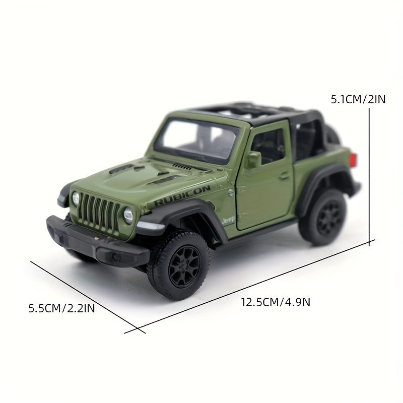 1:36 Golden Convertible Off-Road Vehicle Model – Pull-Back Toy Car Ornament