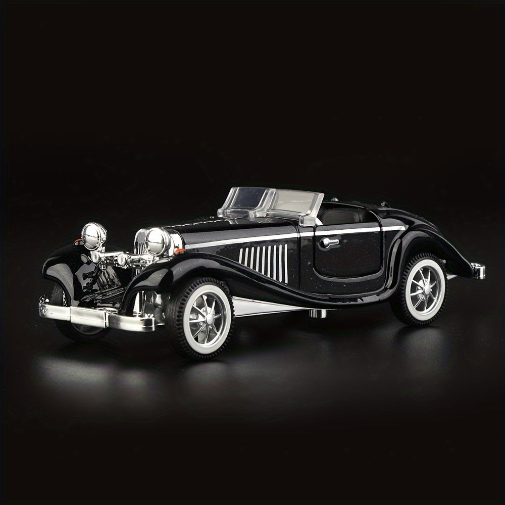 Vintage Convertible Car Model 1:32 - Alloy Toy with Working Doors