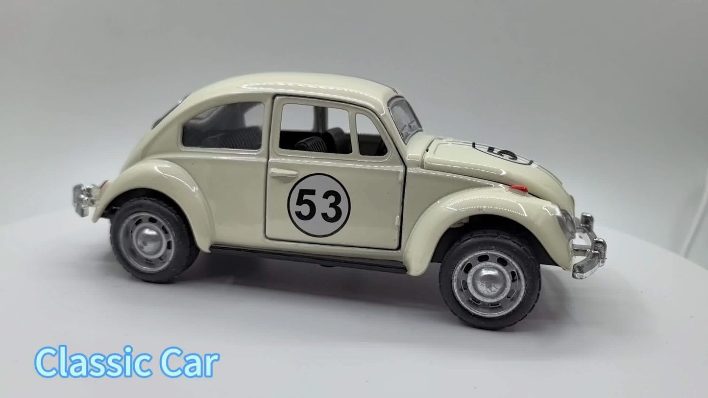 1:32 Vintage Die-Cast Racing Car Toy – Pull-Back Classic Model