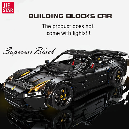 3097PCS Black Sports Car Building Blocks – Technic F12 Model Toy