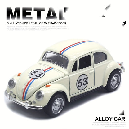1:32 Vintage Die-Cast Rennwagen-Spielzeug – Klassisches Rückzugsmodell für Kinder