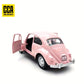 1:36 Rosa Volkswagen Beetle Metallauto-Modell – Sammlerstück Geschenk Spielzeug