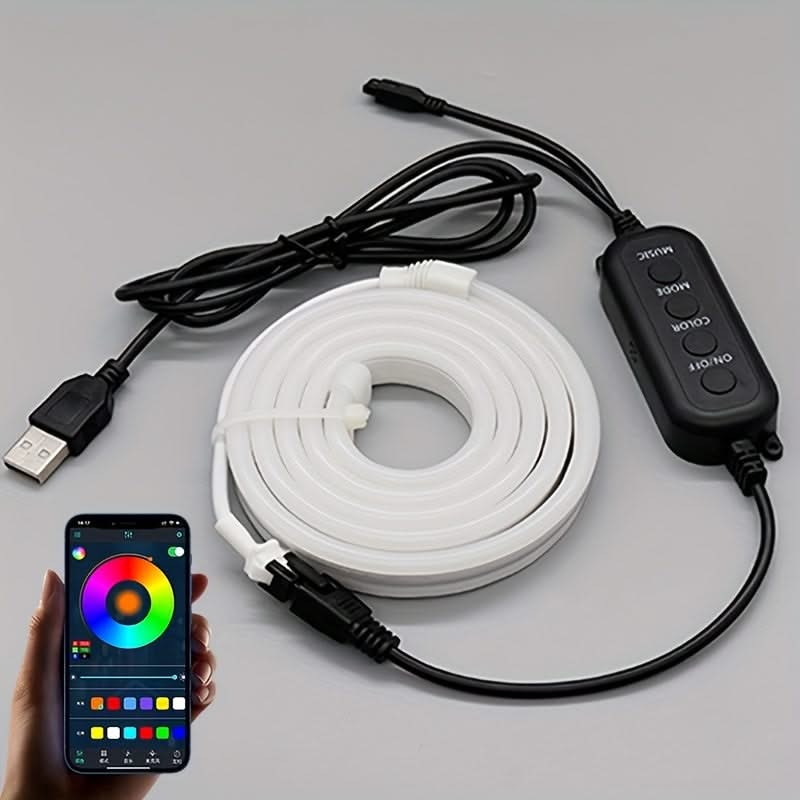 9.8ft RGBIC Desktop Light – App-Controlled LED Backlight for TV & Music Sync