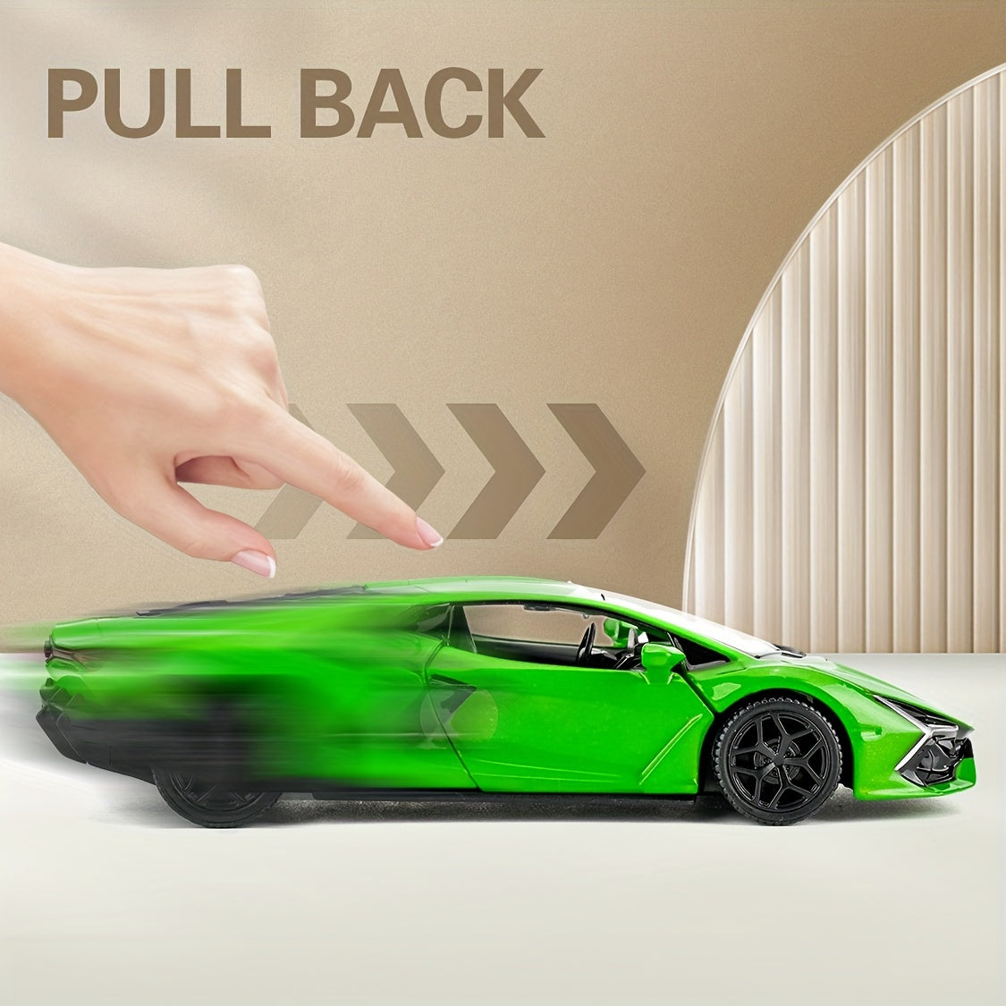 RMZCITY 1:36 Lamborghini Reventón - Alloy Pull Back Car w/ Opening Doors