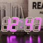 1 St. 3D-LED-Digitaluhr, LED-Schlafzimmeruhr für die Heimdekoration