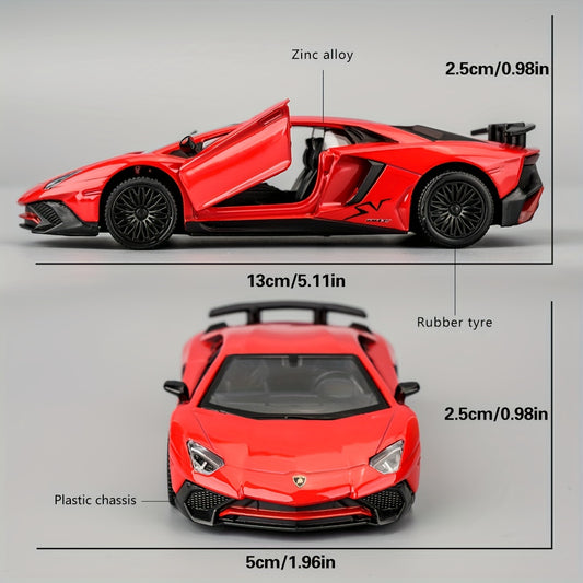 RMZCITY 1:36 Aventador LP700-4 Die-Cast Car Model – Pull Back Toy for Kids