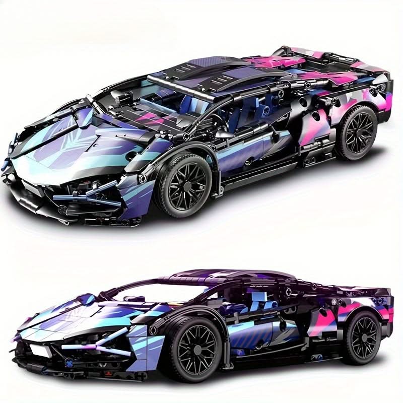 ProBrixx Sports Car Model Building Kit – 1:14 Scale MOC Set for Car Enthusiasts