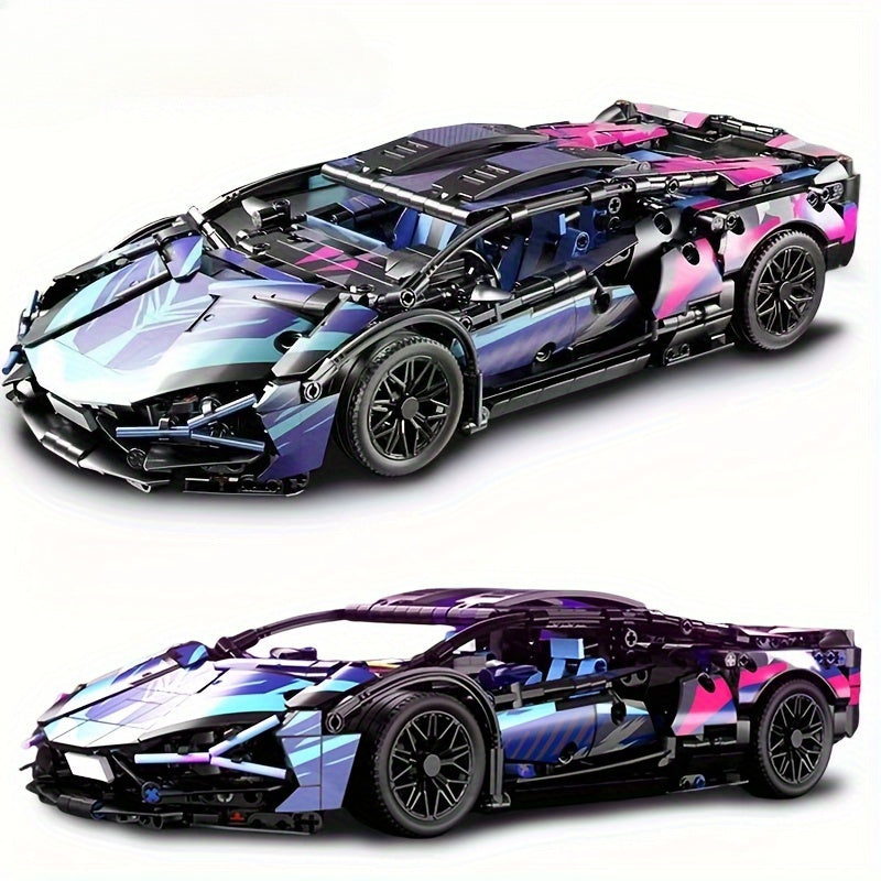 1:14 Scale Sports Car Building Kit - 1314 Pcs MOC Model Blocks Set