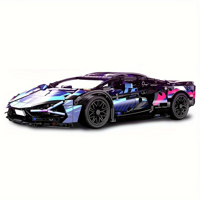 1:14 Scale Sports Car Building Kit - 1314 Pcs MOC Model Blocks Set