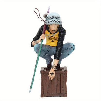 Trafalgar Law PVC Statue - One Piece Sammelfigur, kauernde Pose