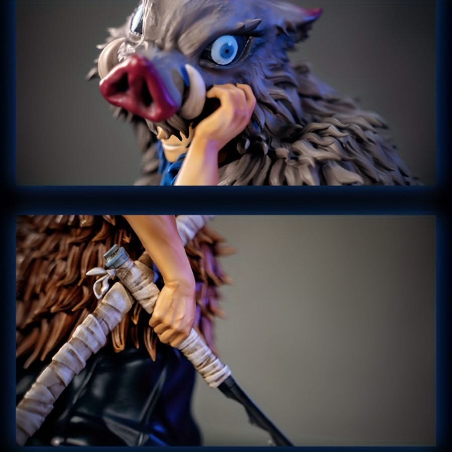Demon Slayer Boar Head Warrior PVC Statue - Collectible Anime Figure