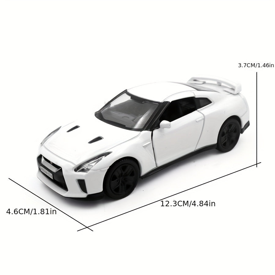1:36 Alloy Nissan GT-R (R35) Sports Car Model – Die-Cast Toy with Return Force