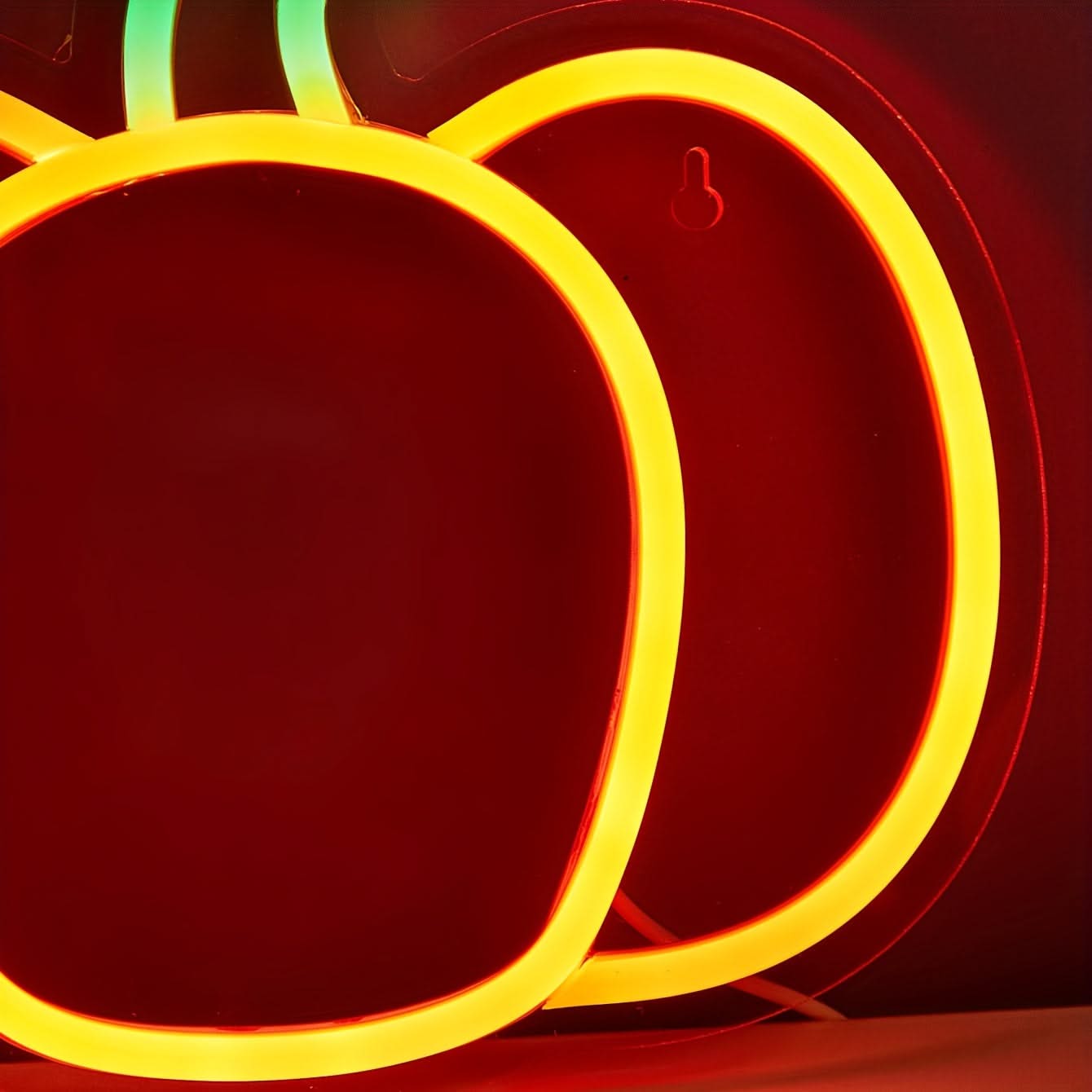 Halloween Pumpkin Neon Sign – USB Jack-o'-Lantern LED Light with Switch