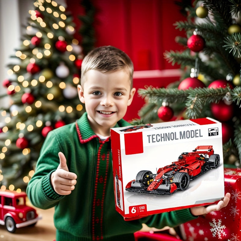 1200Pcs Formula Car Model Building Blocks Set - Racing Supercar Toy