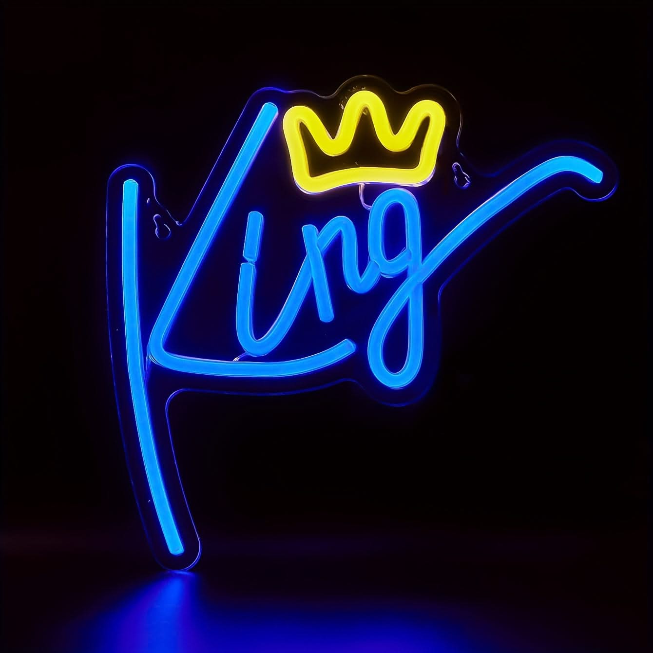King Neon Sign – USB LED Wall Light for Bedroom, Living Room & Room Ambiance