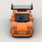 367 Teile Gelber Super-Rennwagen Modellbausteine – Rennfahrzeug-Bausteine