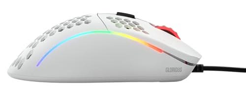 Glorious Model D Wired Gaming Mouse, 68g, Pixart 3360, RGB, White