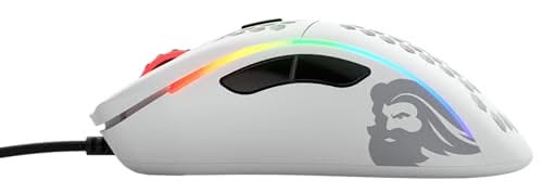 Glorious Model D Wired Gaming Mouse, 68g, Pixart 3360, RGB, White