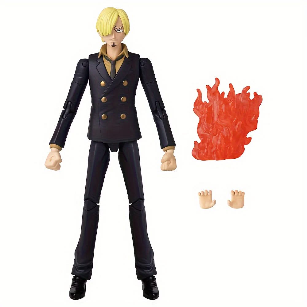 BANDAI One Piece Sanji Anime Figure - Movable Doll Model for Fans