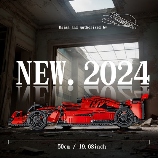 1200Pcs Formula Car Model Building Blocks Set - Racing Supercar Toy