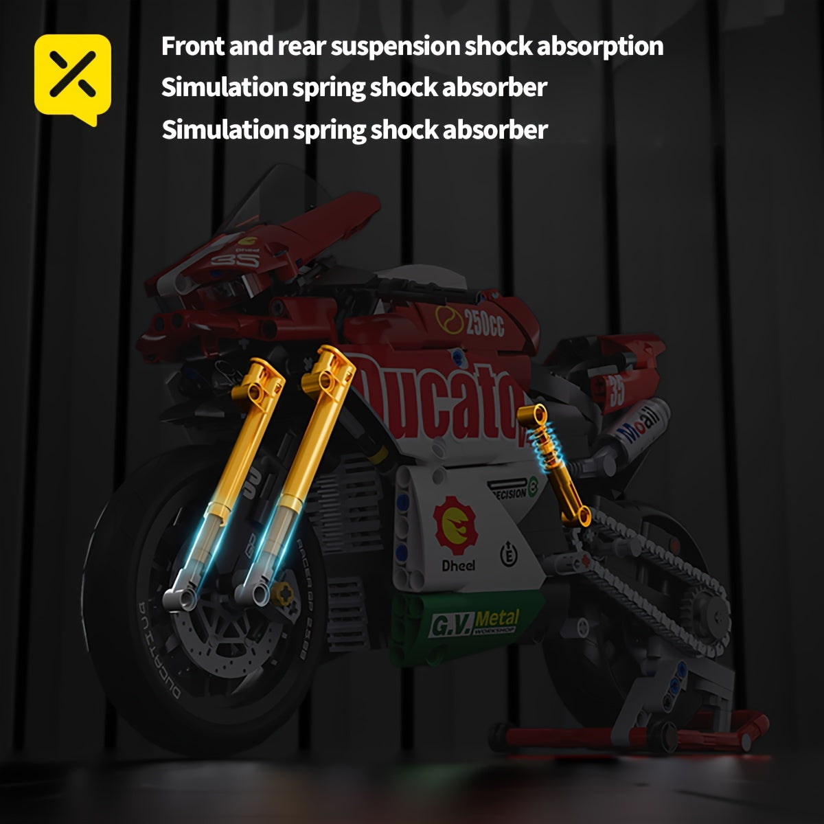 Supercar STEM Building Kit – 1:10 Scale Red Racing Car Model