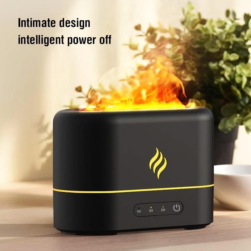 7-Color Flame Effect USB Aromatherapy Diffuser for Home and Travel