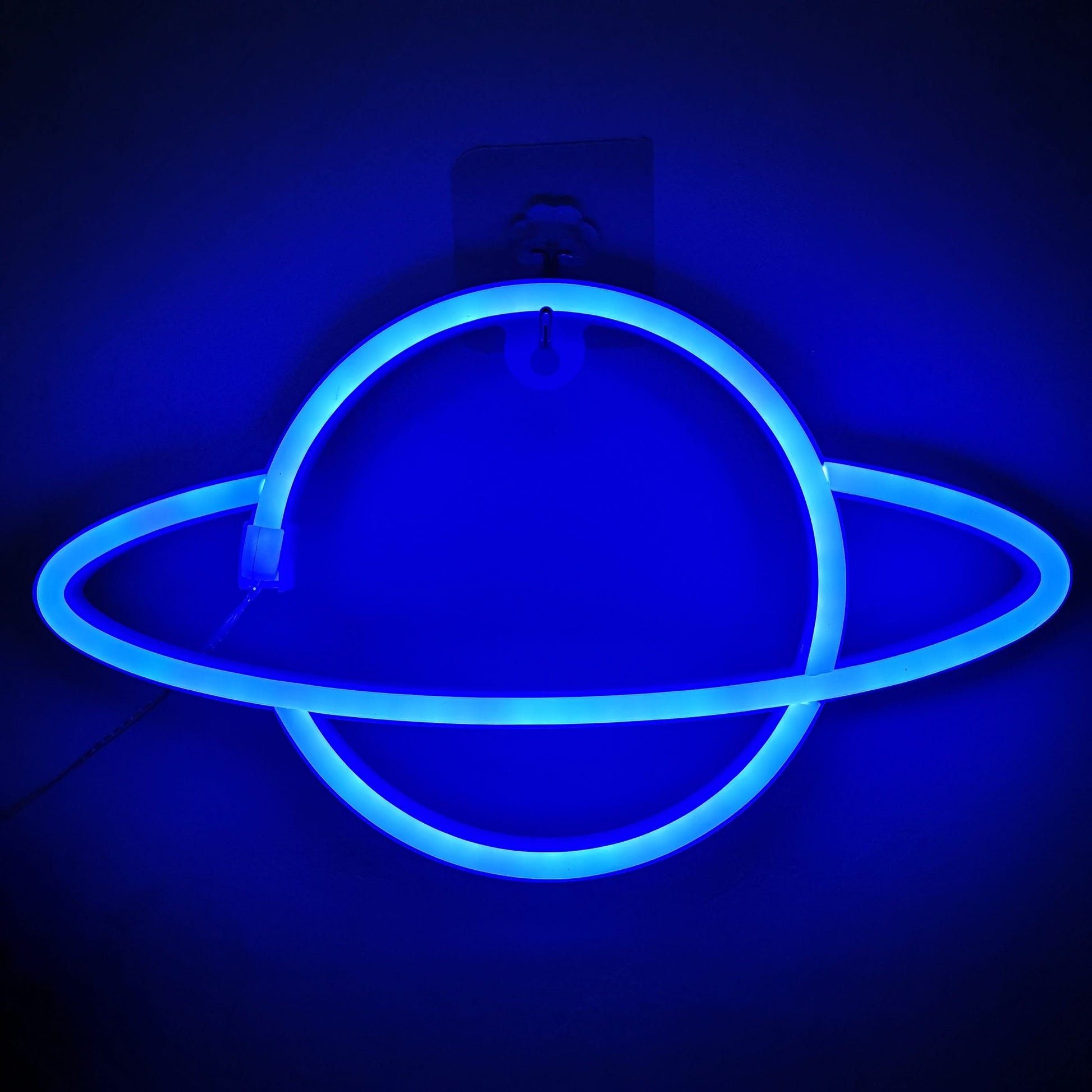 Planet Neon Sign Light – Pink or White USB and Battery LED Wall Decor