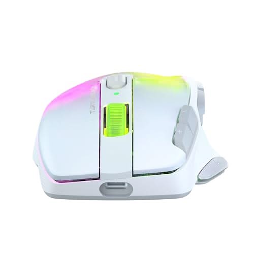 Turtle Beach Kone XP Air Wireless RGB Gaming Mouse, 19K DPI, 100h, White