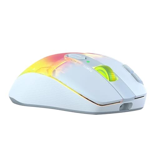 Turtle Beach Kone XP Air Wireless RGB Gaming Mouse, 19K DPI, 100h, White