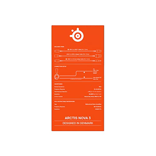 SteelSeries Arctis Nova 3 - Multi-Platform Headset w/Memory Foam