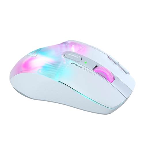 Turtle Beach Kone XP Air Wireless RGB Gaming Mouse, 19K DPI, 100h, White