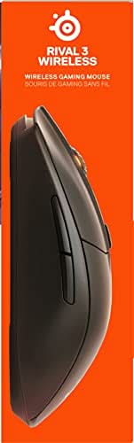 SteelSeries Rival 3 Wireless Gaming Mouse, 400+ Hours, Dual Wireless, Black