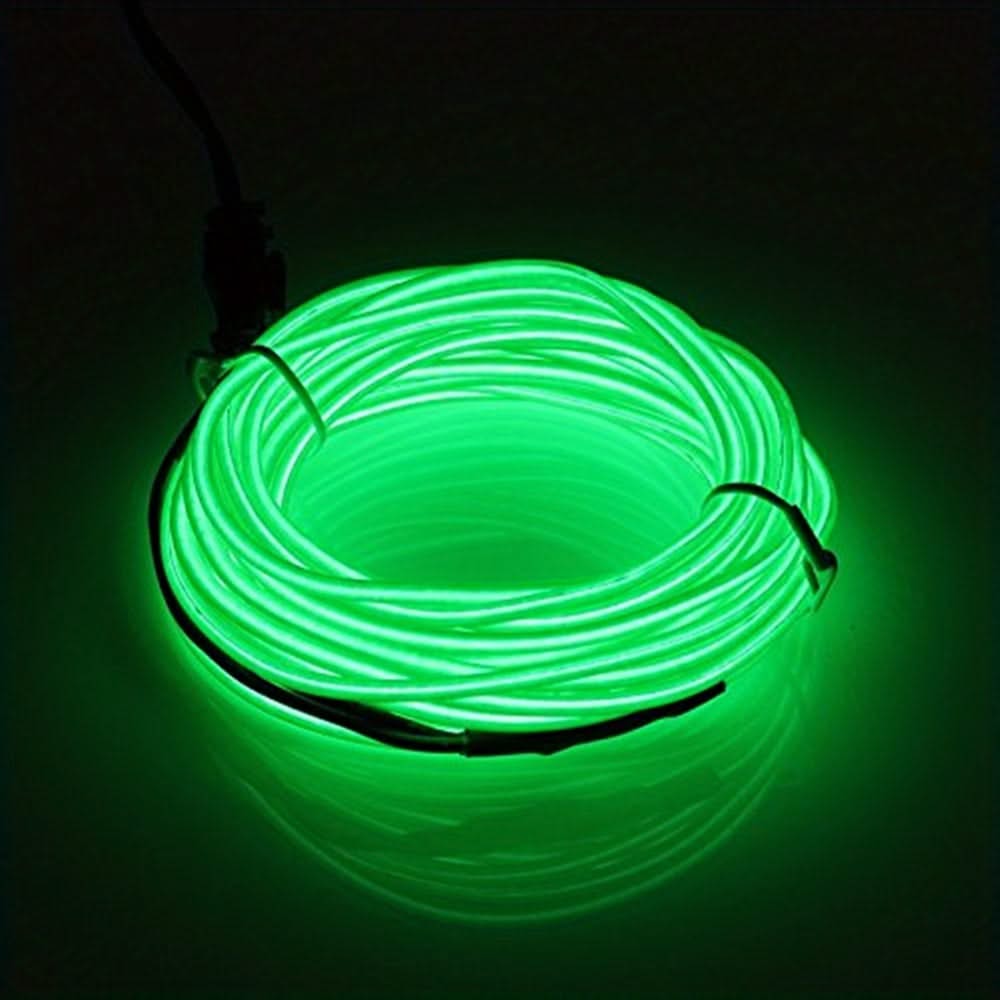 Vibrant 5m Neon Rope Lights – DIY EL Wire for Party & Holiday Decor
